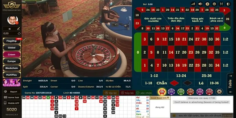 Dream Gaming - Sảnh Cược Casino Live Hàng Đầu Tại OK365